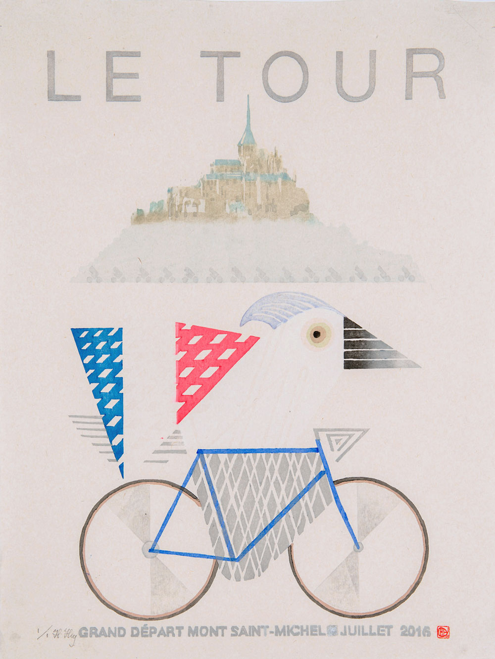 Full image of artwork Tour de France 2016 - Le Maillot Blanc