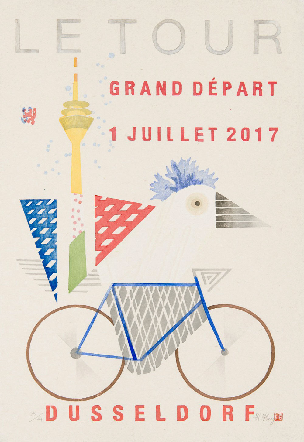 Full image of artwork Tour de France 2017 - Le Maillot Blanc